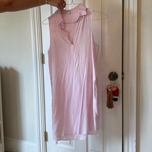 Bella Dahl Light Pink collard dress